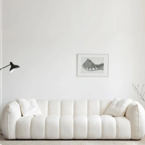 White Plush Sofa