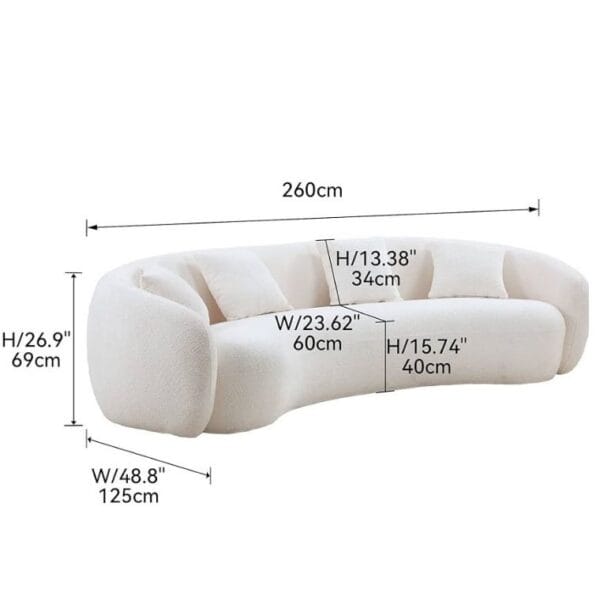 3 seater rolled arm sofa